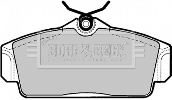 BORG & BECK Комплект тормозных колодок, дисковый тормоз BBP1672